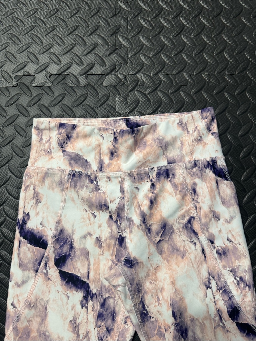 Old Navy Active PowerSoft High Rise Marble Print Leggings Girls L - Picture 5 of 8